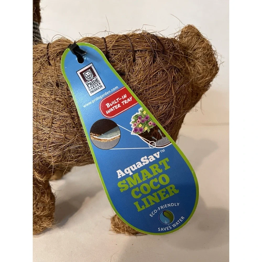 AquaSav Coco Liner Planter NEW Puppy Dog Indoor/Outdoor Novelty Planter
